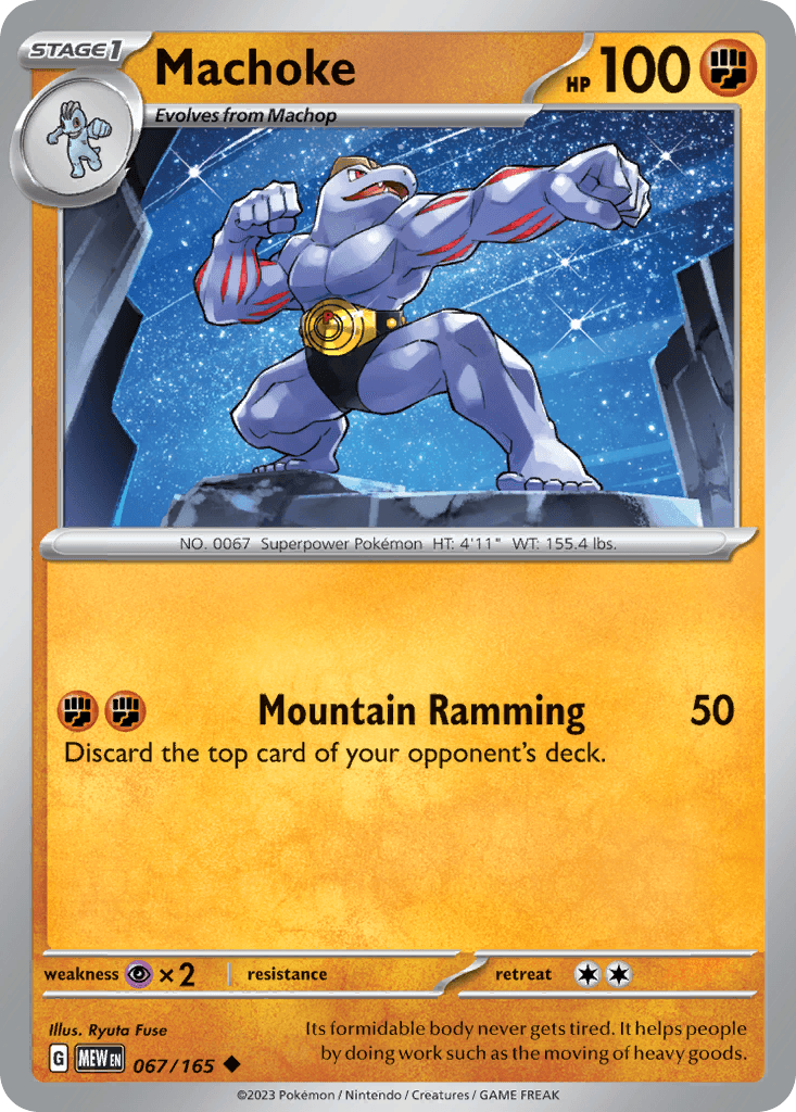 Machoke Pokémon card