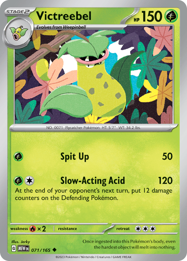 Victreebel Pokémon card