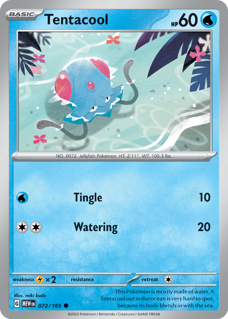 Tentacool Pokémon card