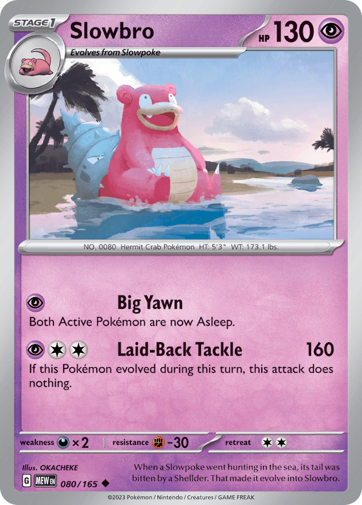 Slowbro Pokémon card