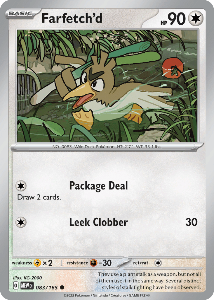 Farfetch'd Pokémon card