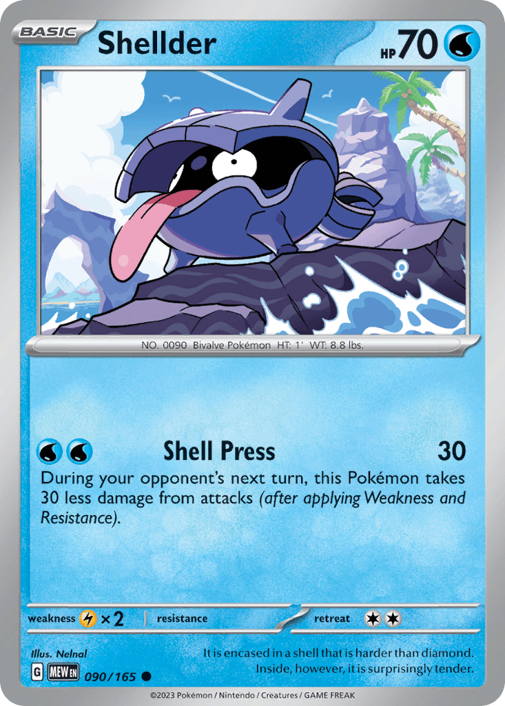 Shellder Pokémon card