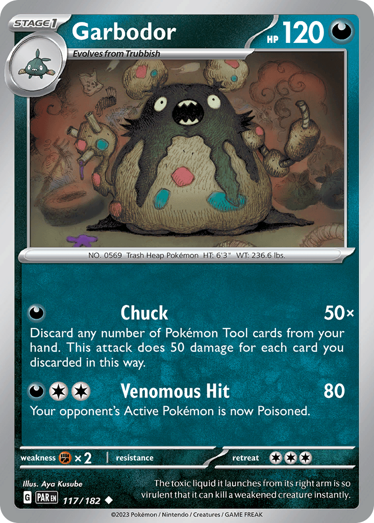 Garbodor Pokémon card