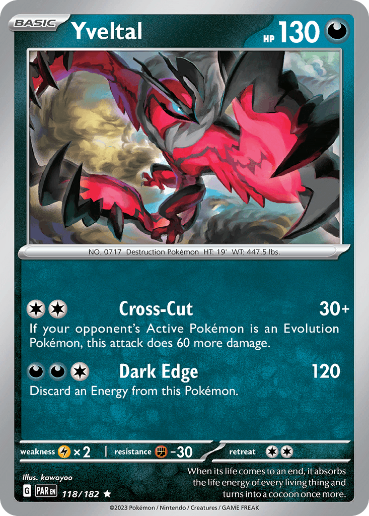 Yveltal Pokémon card