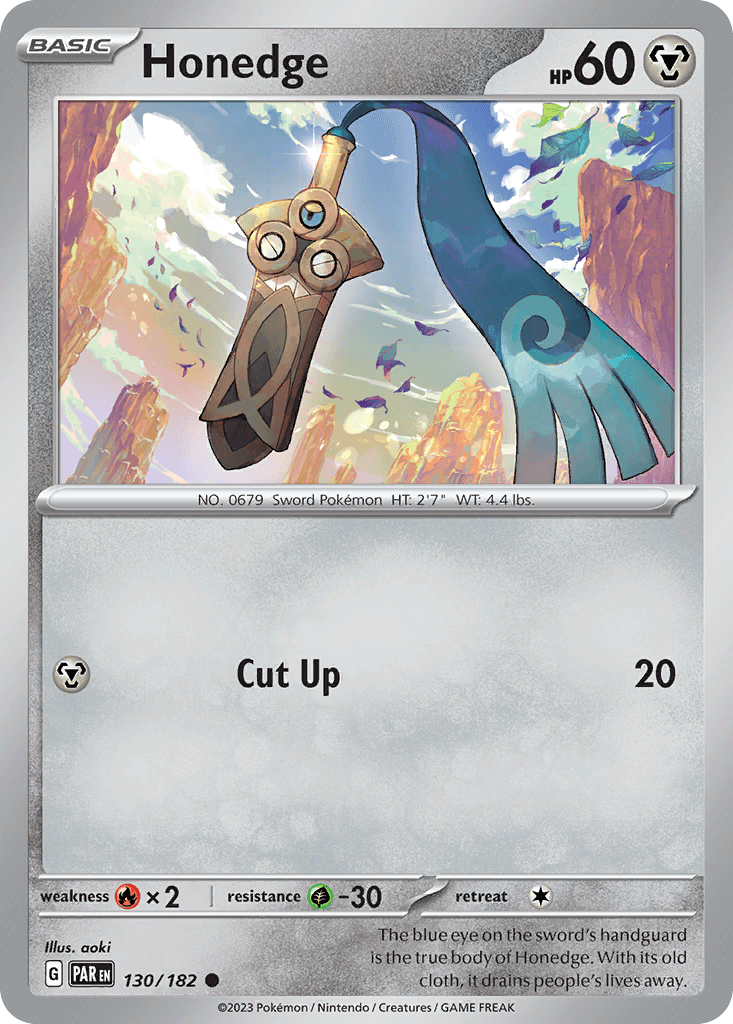 Honedge Pokémon card