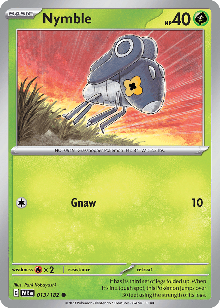 Nymble Pokémon card