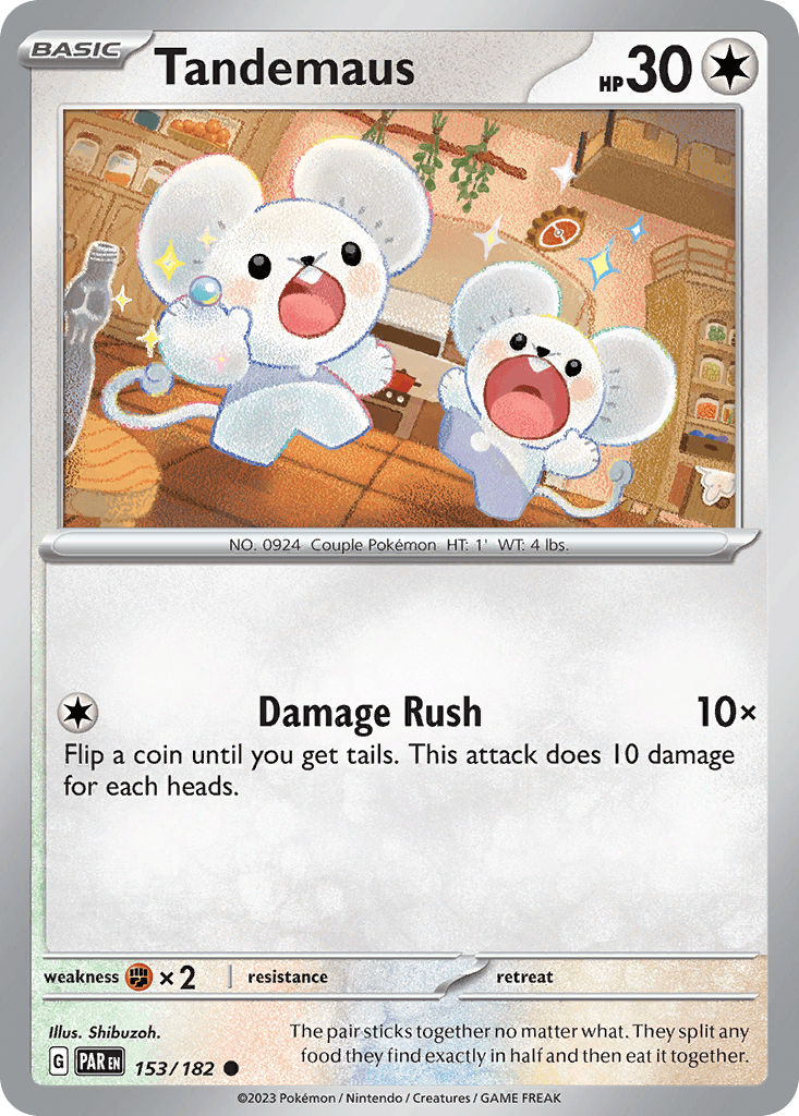 Tandemaus Pokémon card