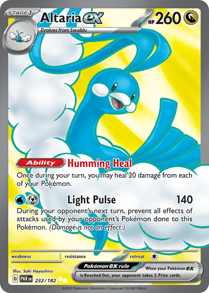 Altaria ex Pokémon card
