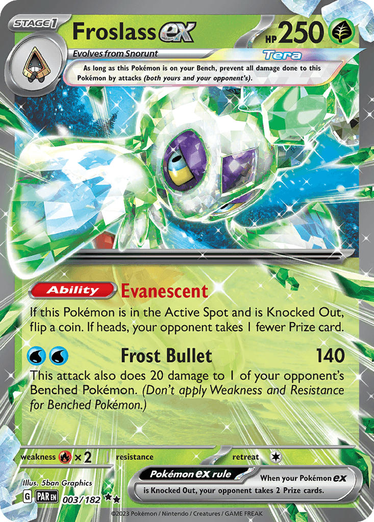 Froslass ex Pokémon card
