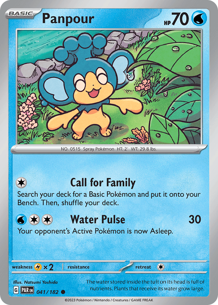 Panpour Pokémon card