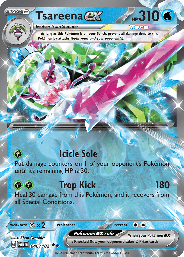 Tsareena ex Pokémon card
