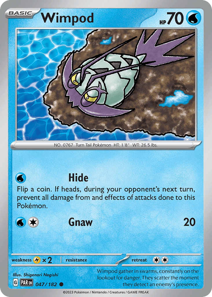 Wimpod Pokémon card