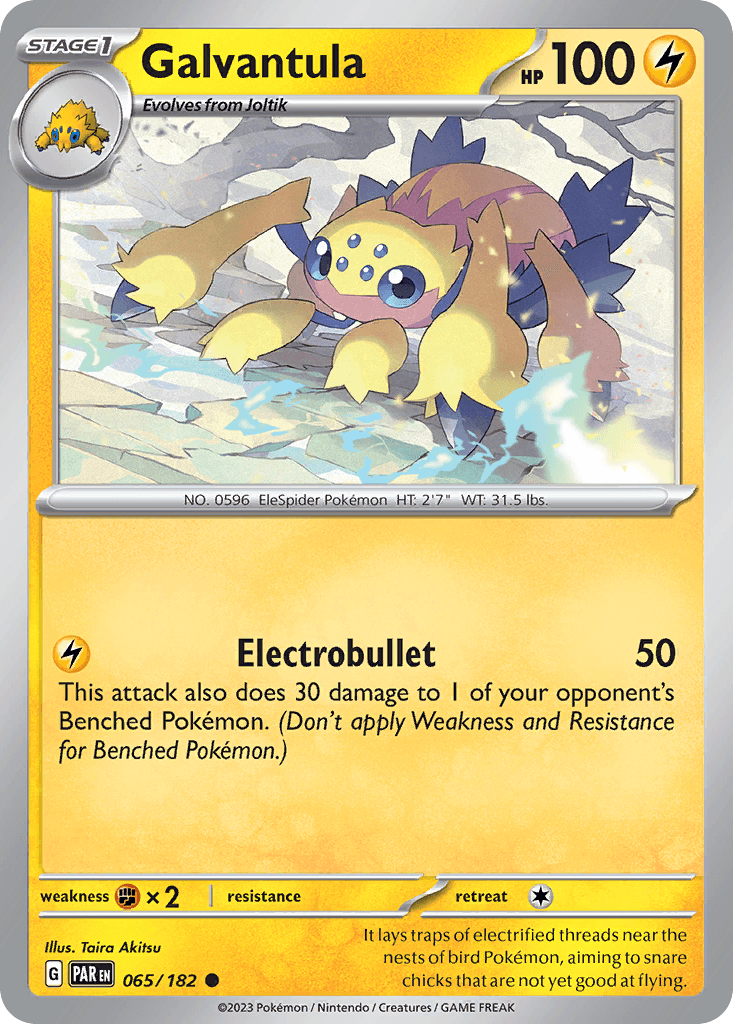 Galvantula Pokémon card
