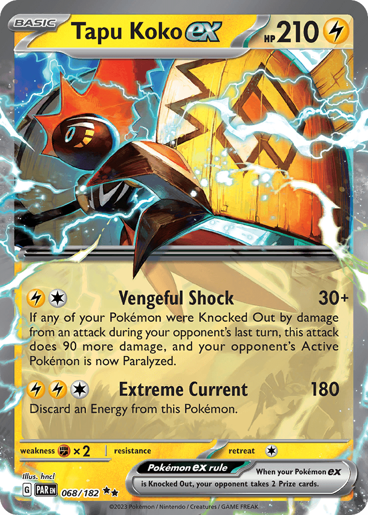 Tapu Koko ex Pokémon card