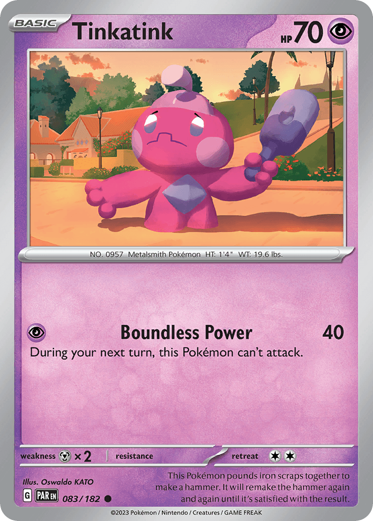 Tinkatink Pokémon card