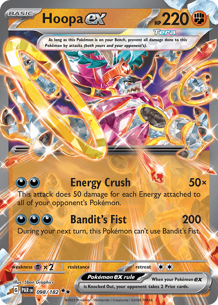 Hoopa ex Pokémon card