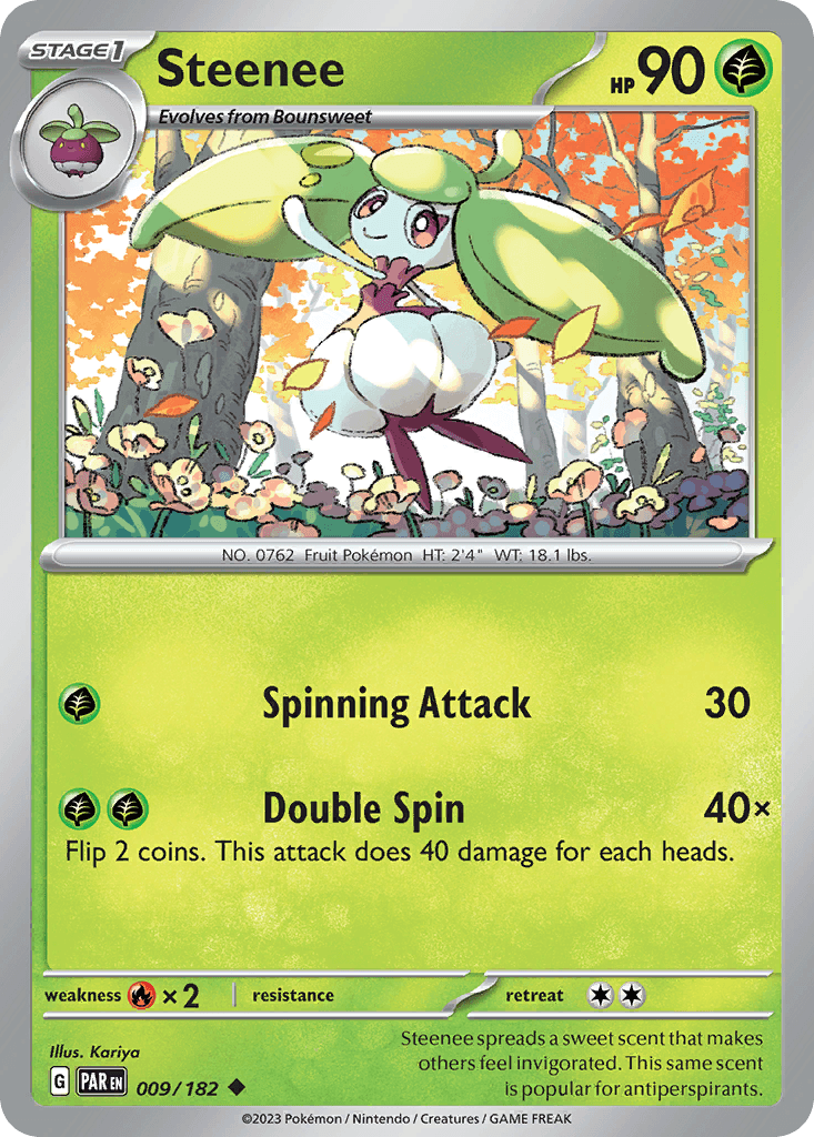 Steenee Pokémon card
