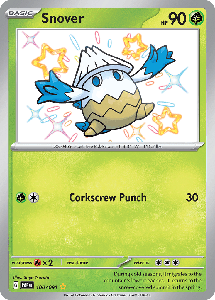 Snover Pokémon card