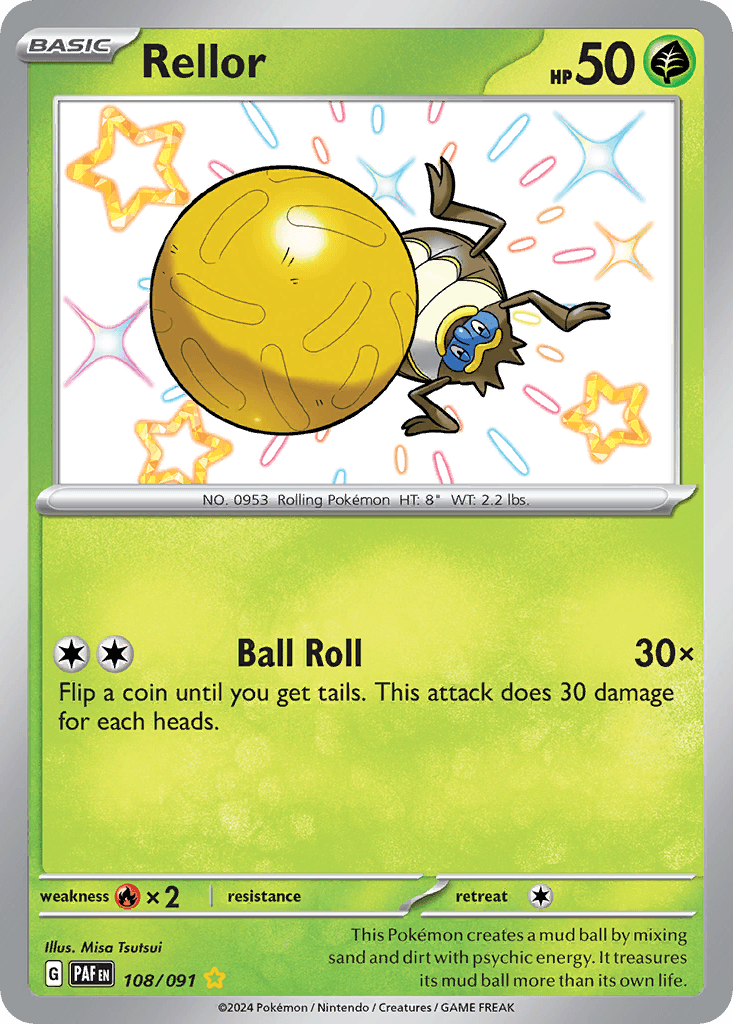Rellor Pokémon card