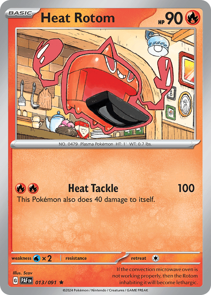 Heat Rotom Pokémon card