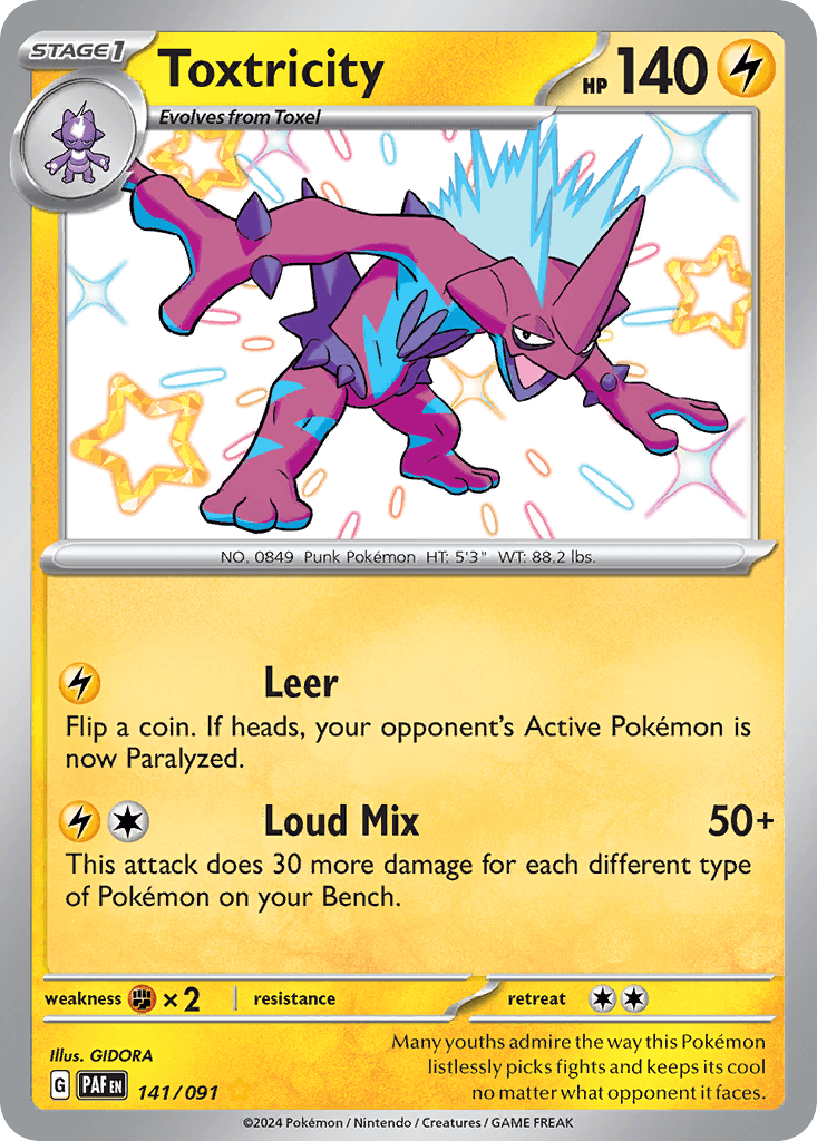 Toxtricity Pokémon card