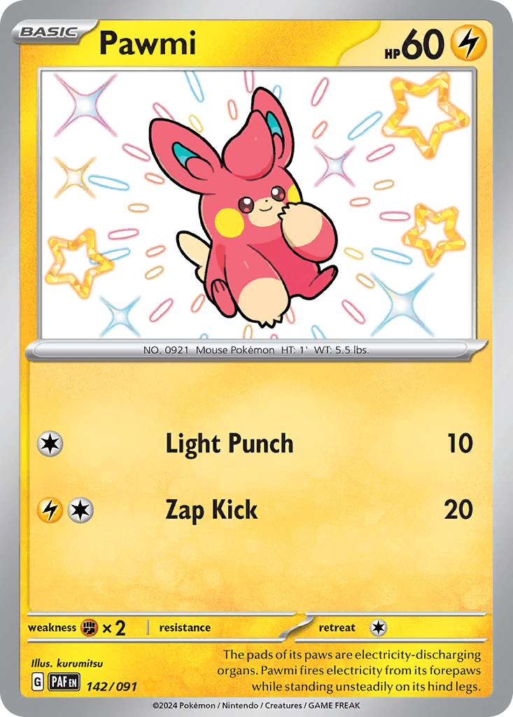 Pawmi Pokémon card