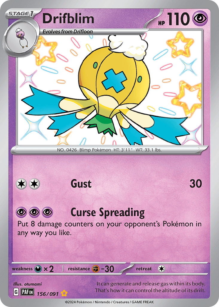 Drifblim Pokémon card