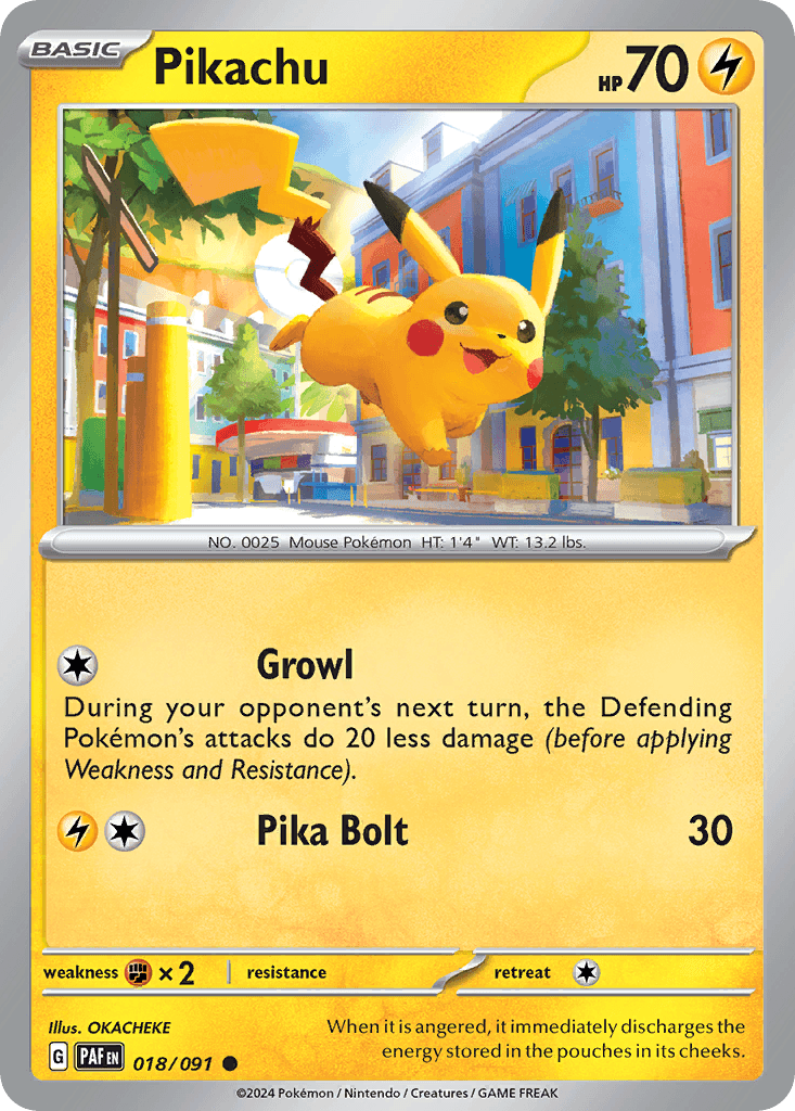 Pikachu from Paldean Fates
