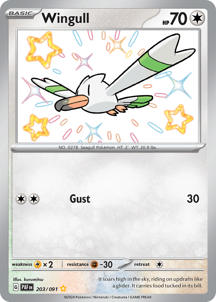 Wingull Pokémon card