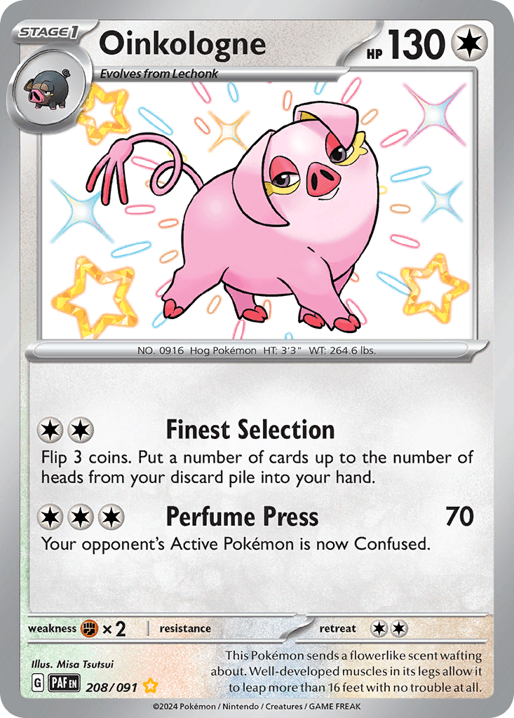 Oinkologne Pokémon card