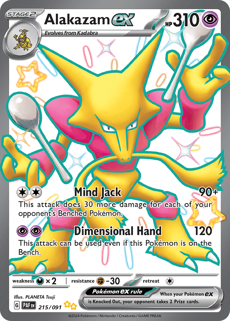 Alakazam ex from Paldean Fates