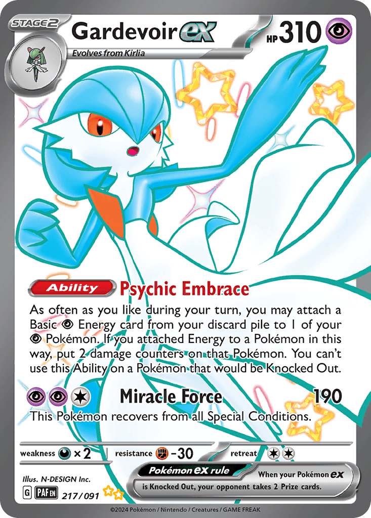 Gardevoir ex from Paldean Fates