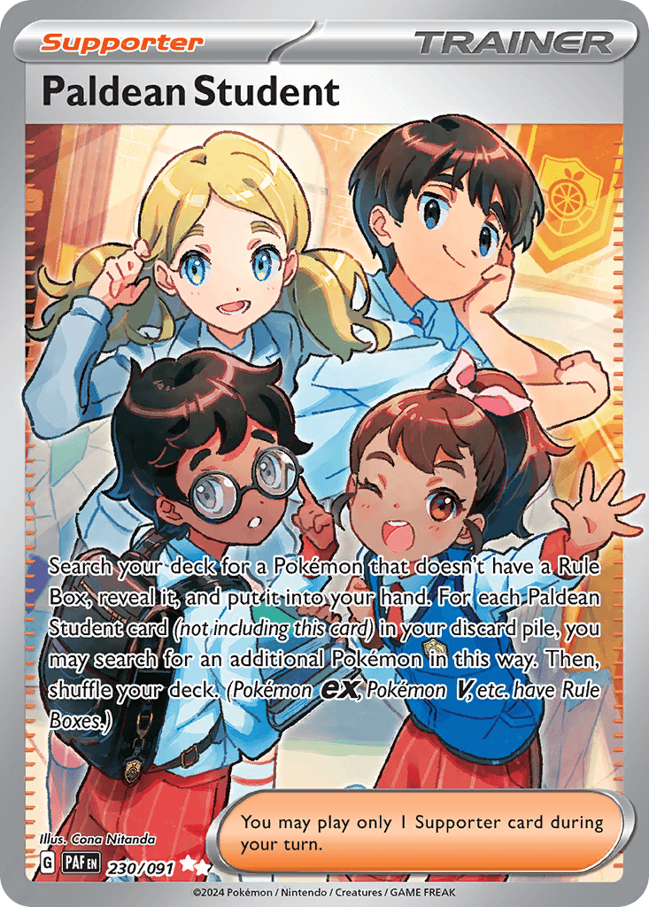 Paldean Student Pokémon card