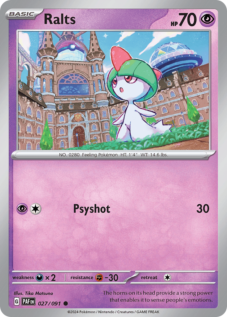 Ralts Pokémon card