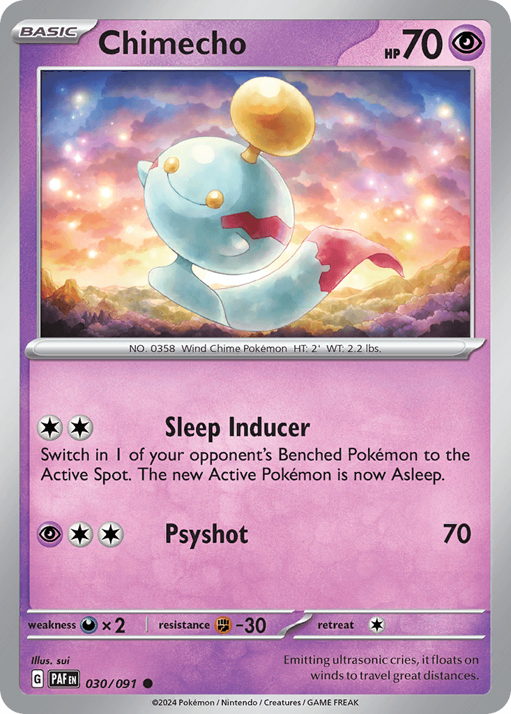 Chimecho Pokémon card