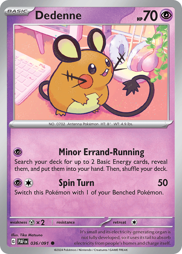 Dedenne Pokémon card