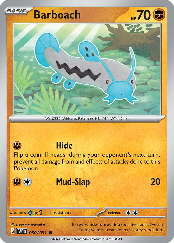 Barboach Pokémon card