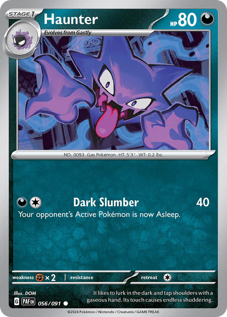 Haunter Pokémon card