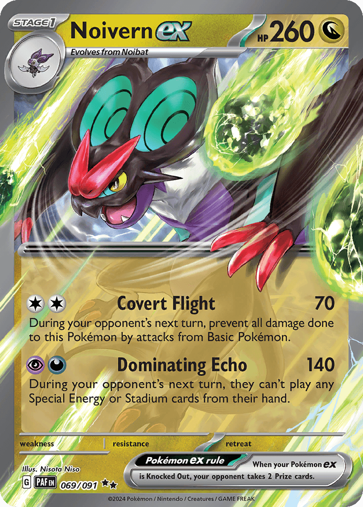 Noivern ex Pokémon card
