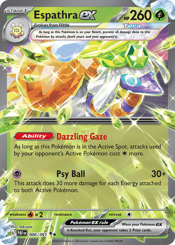 Espathra ex Pokémon card