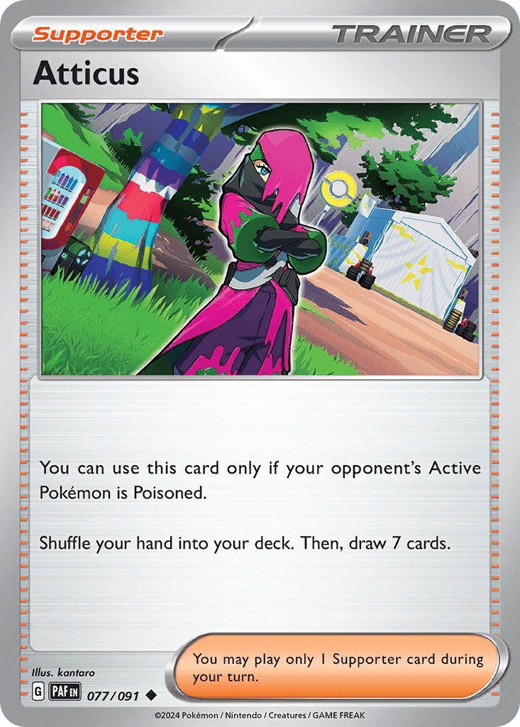 Atticus Pokémon card