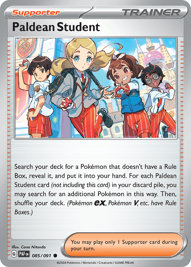 Paldean Student Pokémon card