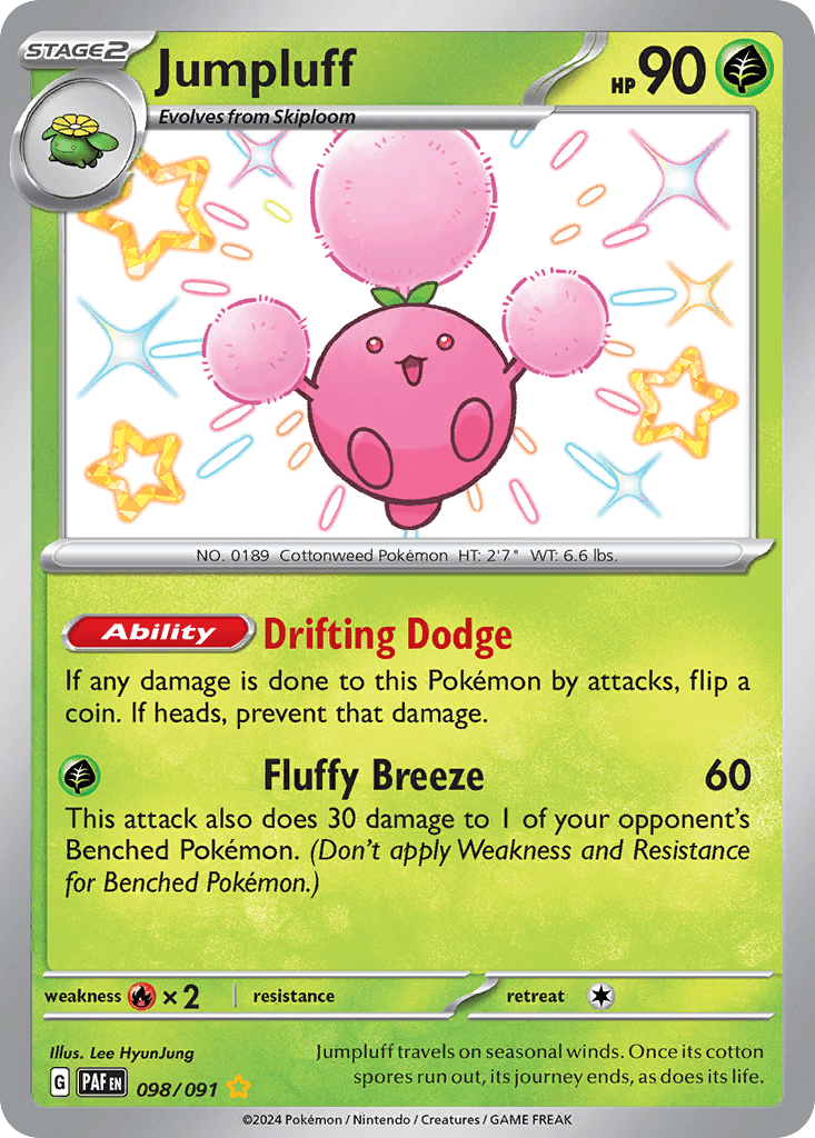 Jumpluff Pokémon card