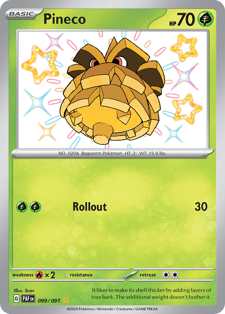 Pineco Pokémon card