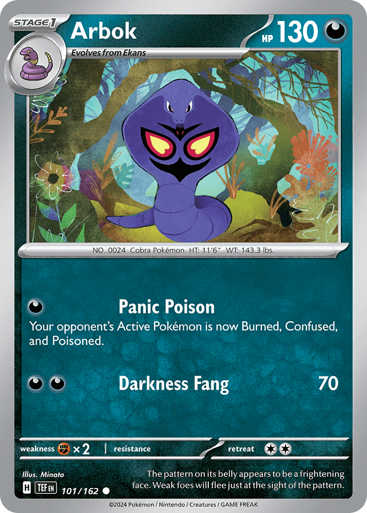 Arbok Pokémon card