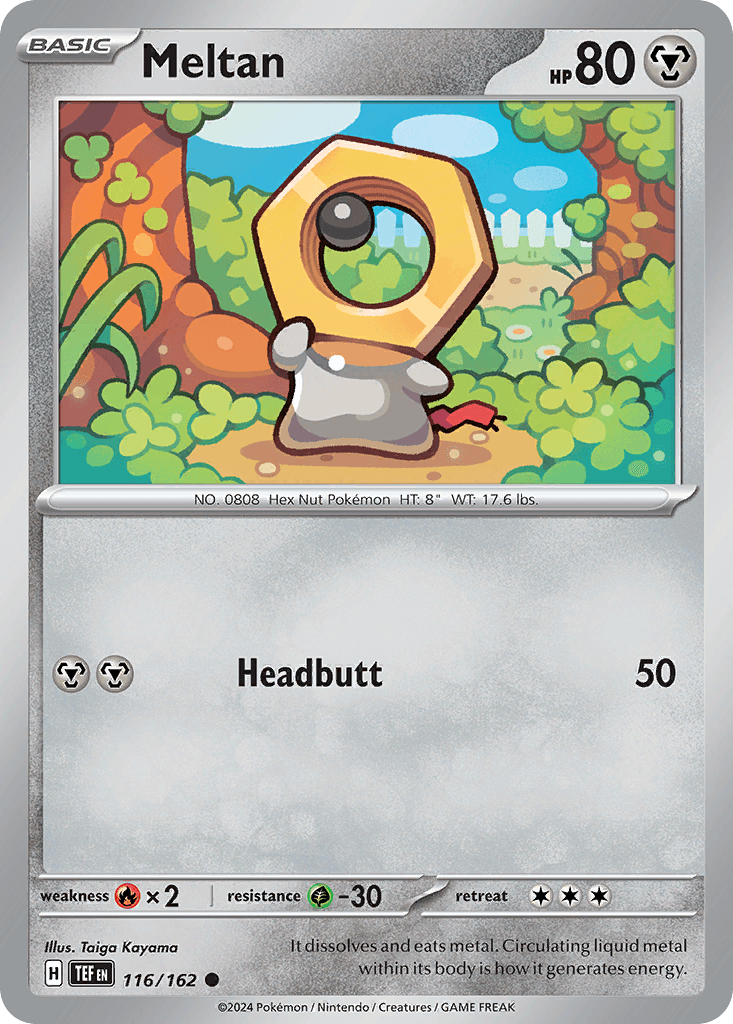 Meltan Pokémon card