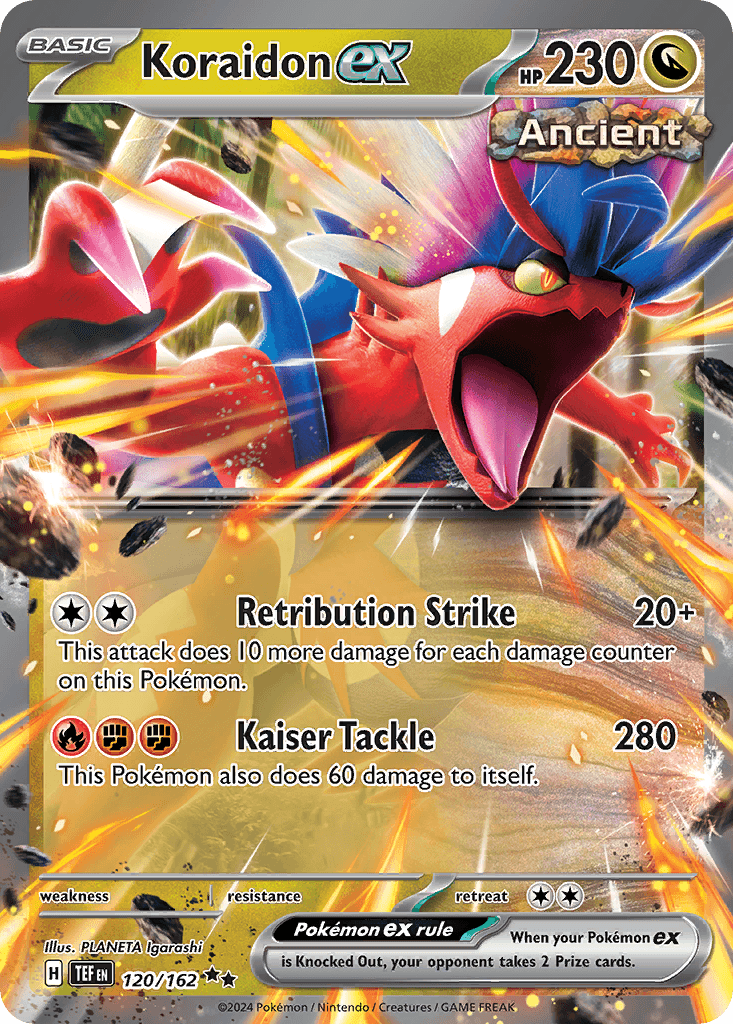 Koraidon ex Pokémon card