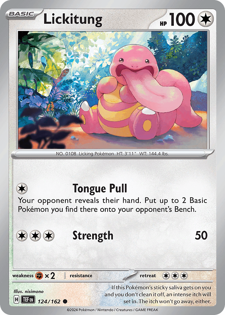 Lickitung Pokémon card