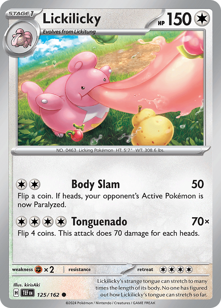 Lickilicky Pokémon card