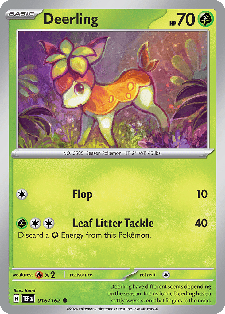 Deerling Pokémon card